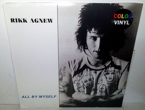 RIKK AGNEW "All By Myself" LP (Frontier) Clear Vinyl